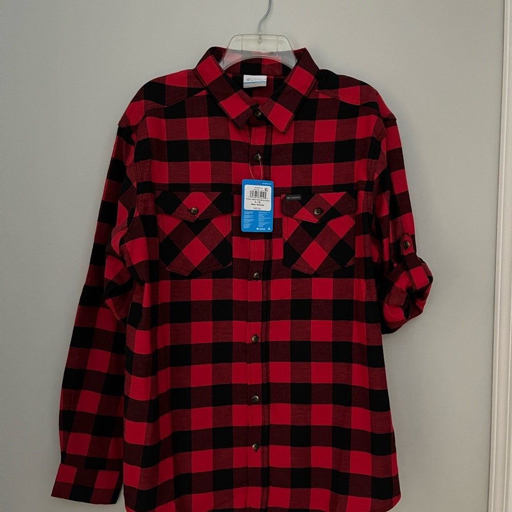 Buffalo Plaid Button-Up Shirt